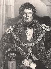 Daniel O'Connell in the robes of the Lord Mayor of Dublin. 