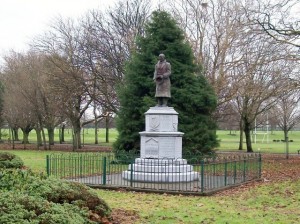 Seán Russel Statue in Fairview Park, Dublin.