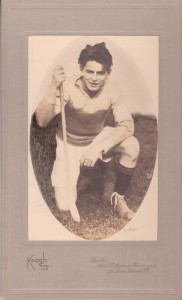 Bobby Bondfield, the anti-Treaty guerrilla who shot Dwyer, in more innocent times in the colours of St Kevin's hurling club.