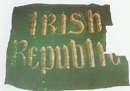 The Republican flag flown in the Rising of 1916.