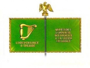 The banner of Napoleon's Irish Legion.