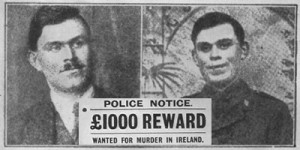 An RIC wanted poster for Dan Breen.