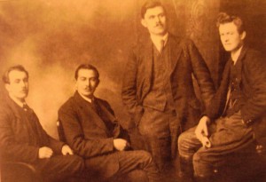 Seumus Robinson, Sean Treacy, Dan Breen and Michael Brennan. (Courtesy of Irish Volunteer website).