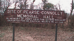 The site where the Pearse and Connolly Hall was before its destruction.