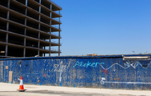 Disused land in central Dublin after the financial crash of 2008..