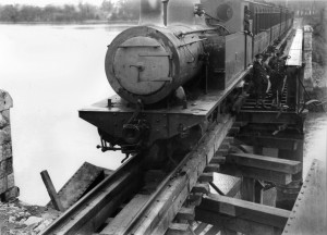 The republican campaign involved destroying infrastructure like here, Fota viaduct Cork blown up in August 1922.