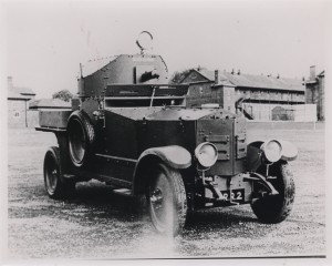 A Rolls Royce armoured car.