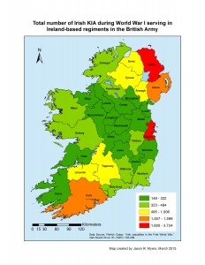 Total Irish KIA - IE Regts Only