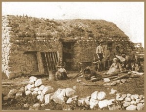 A poor family in 19th century Donegal.