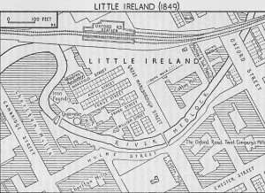 'Little Ireland' in Manchester, demolished 1877.