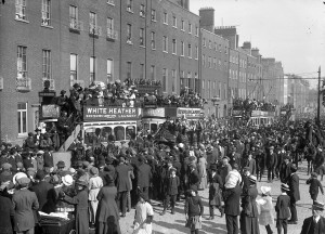 Part of the funeral procession.