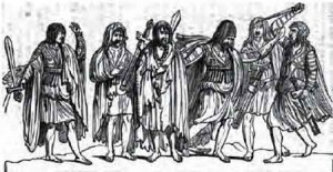 Gaelic Irish warriors.