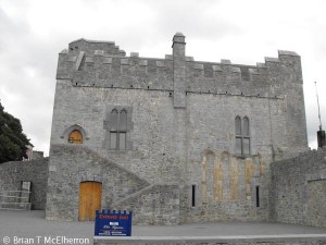 The Desmond Keep inside the walls at Newcastle West.