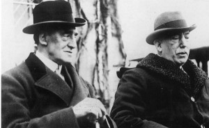 Unionist leaders James Craig and Edward Carson in 1922.