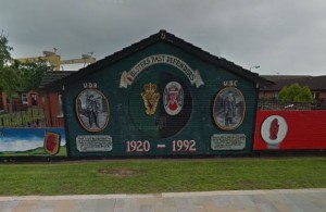 Loyalist mural in Belfast.