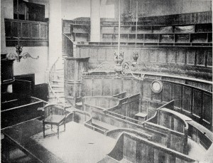 The interior of the Green Street Courthouse.
