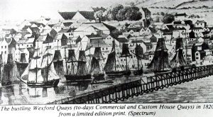 Wexford docks c 1820 (c.o. www.irlandeses.org)