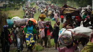 Refugees uprooted by the more recent wars in the Congo.