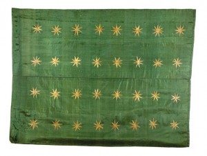 A Fenian flag captured at Tallaght in 1867.